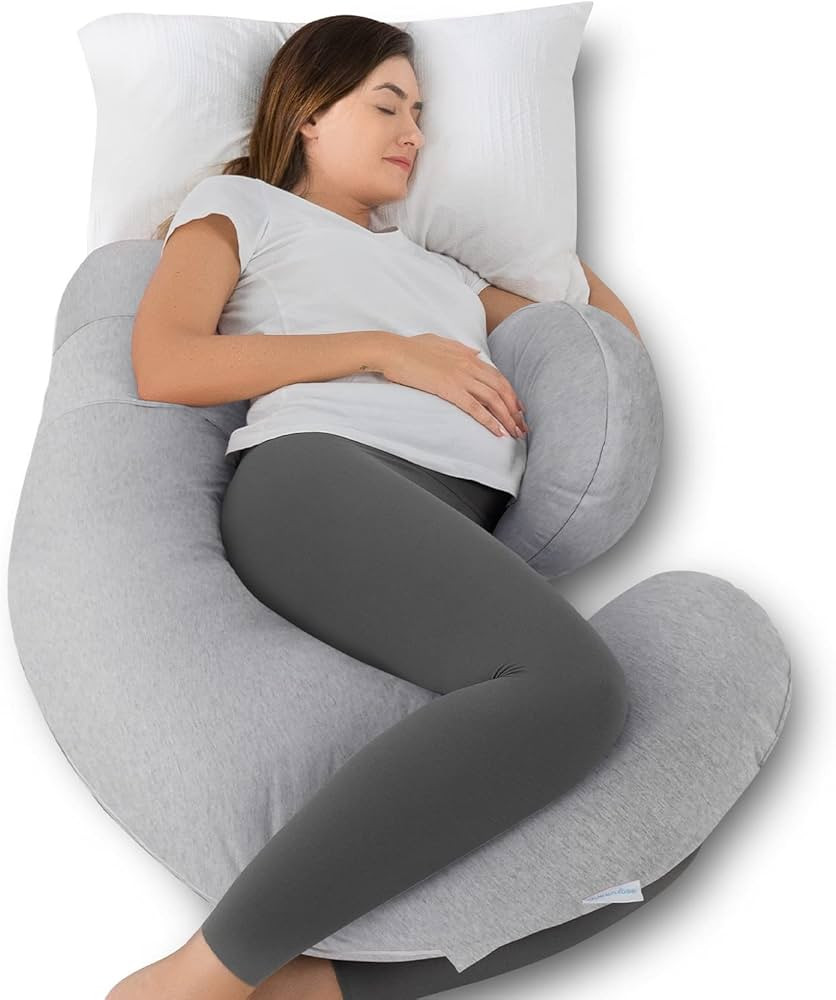 QUEEN ROSE Pregnancy Pillows, Cooling Body Pillow for Pregnancy Sleeping, F Shaped Maternity Pill... | Amazon (US)