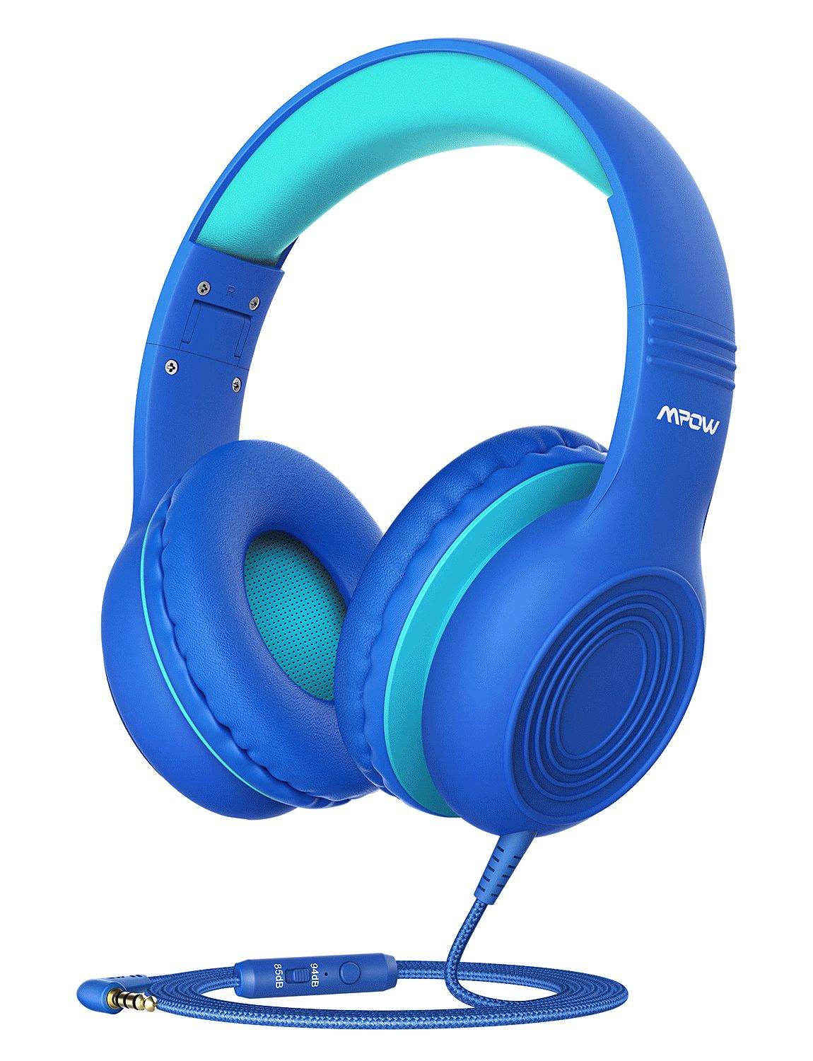 Mpow Kids Headphones with Microphone, Foldable 85/94dB Volume Limit 3D Stereo Adjustable Headband... | Walmart (US)