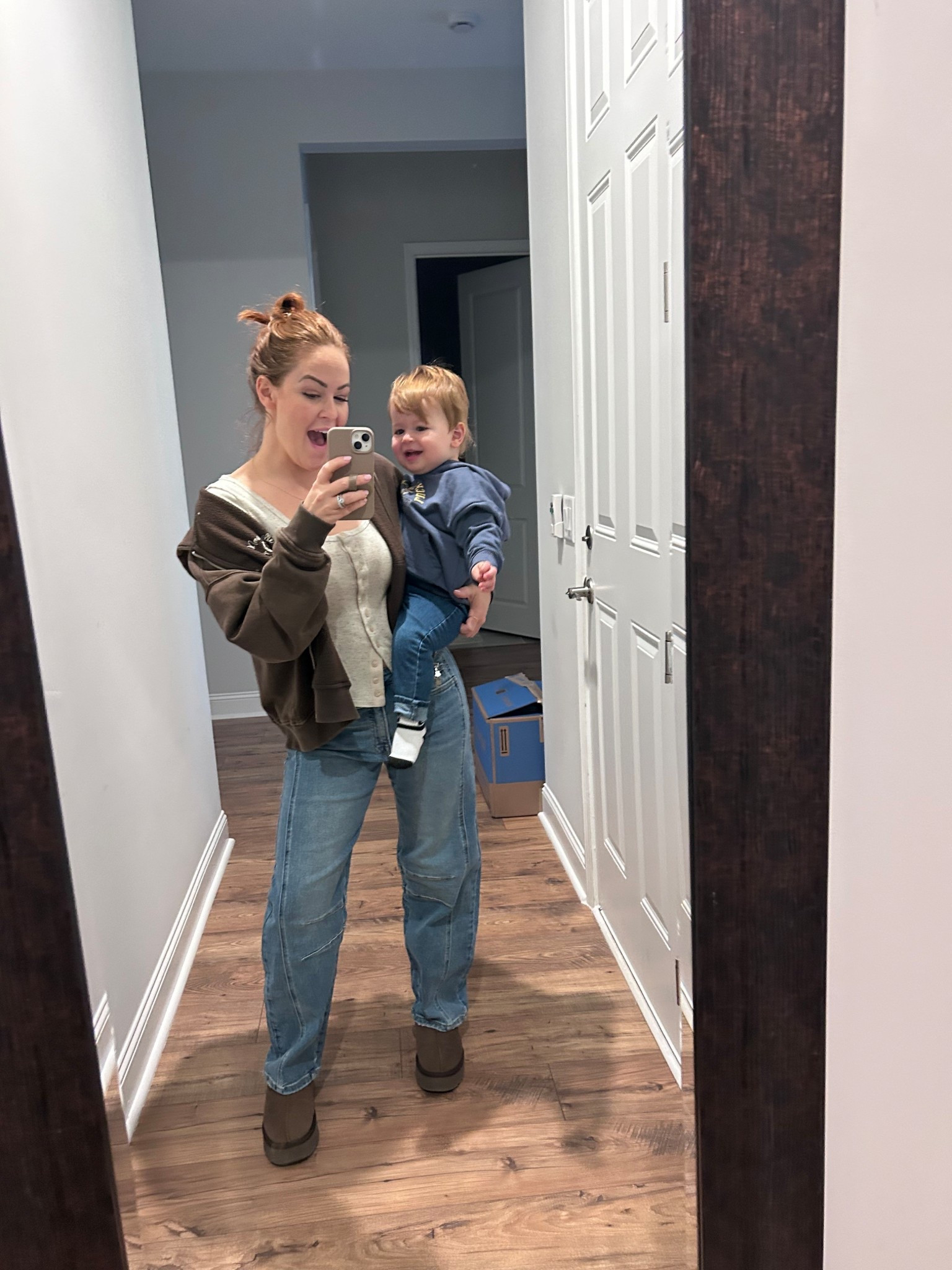 Wearing size 25 for reference bc I sized down bc I didn’t know if the legs would be too barrel-esque 