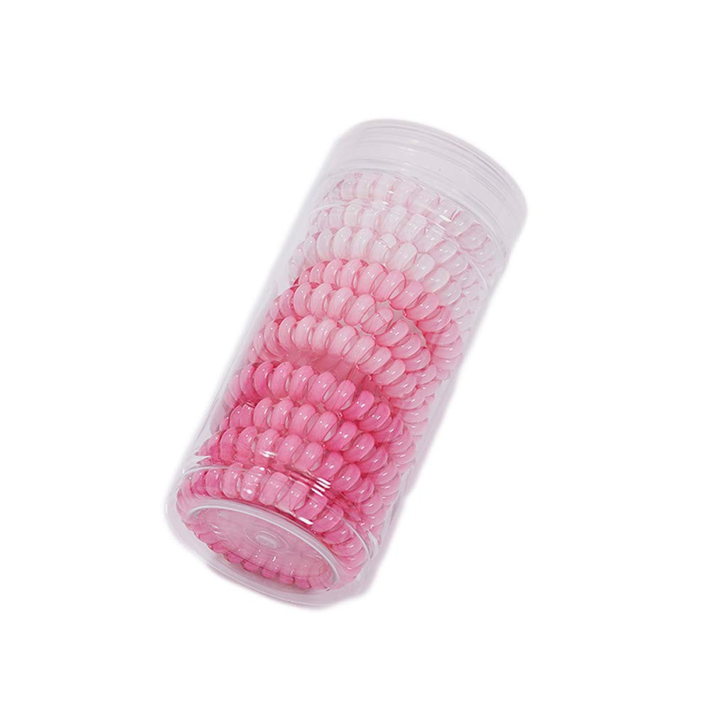canjoyn 10 Pcs Rubber Spiral Hair Ties Elastic Hair Bands No Crease Coil Hair Tie Ponytail Holder... | Amazon (US)
