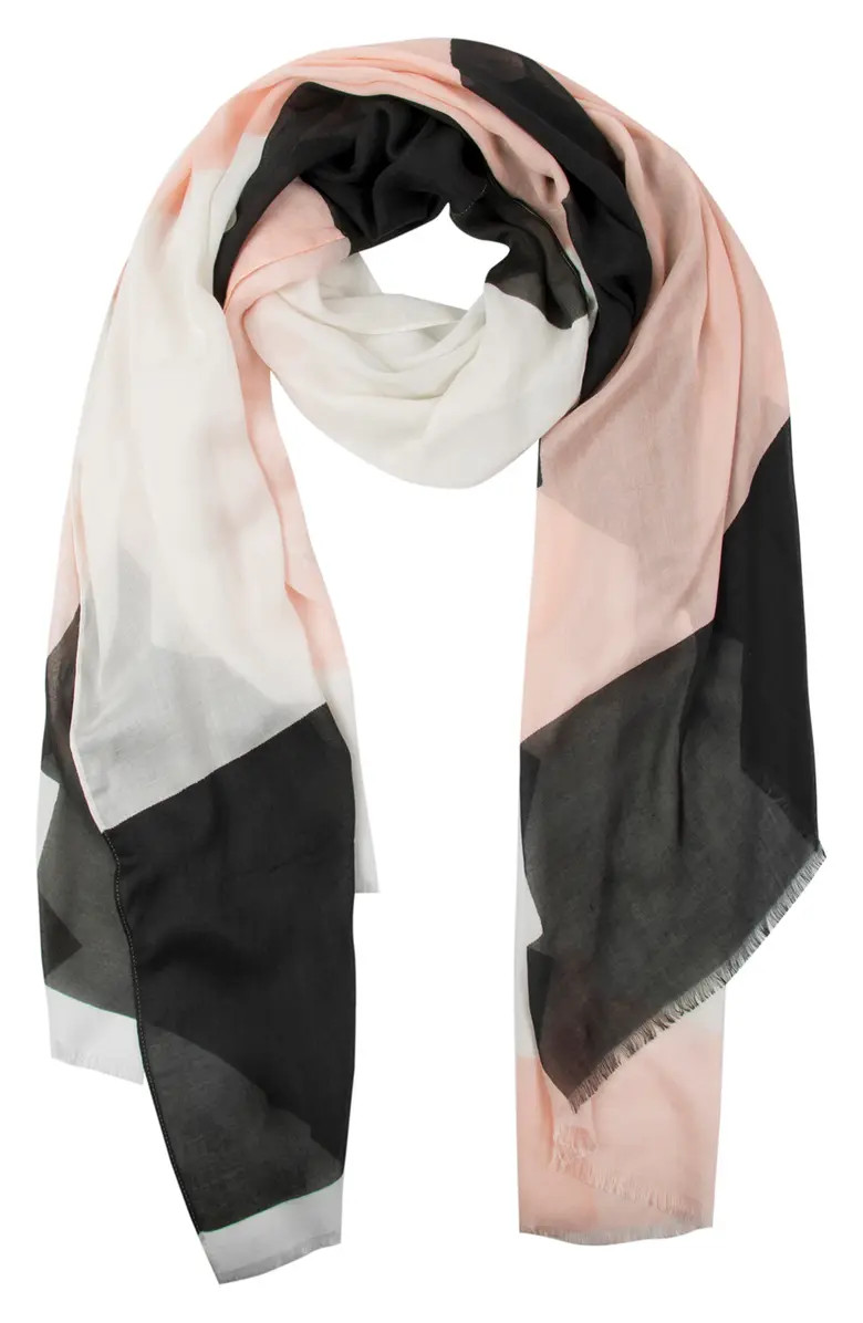 kate spade new york geo colorblock scarf | Nordstrom | Nordstrom