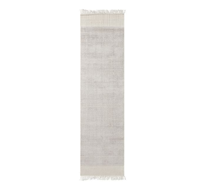 Wray Handwoven Flatweave Rug - Silver | Pottery Barn (US)