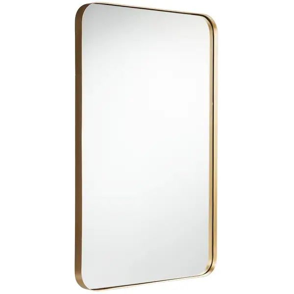 20 x 32 inch Bathroom Wall Mirror Rectangular Wall Hanging Mirror - Gold | Bed Bath & Beyond