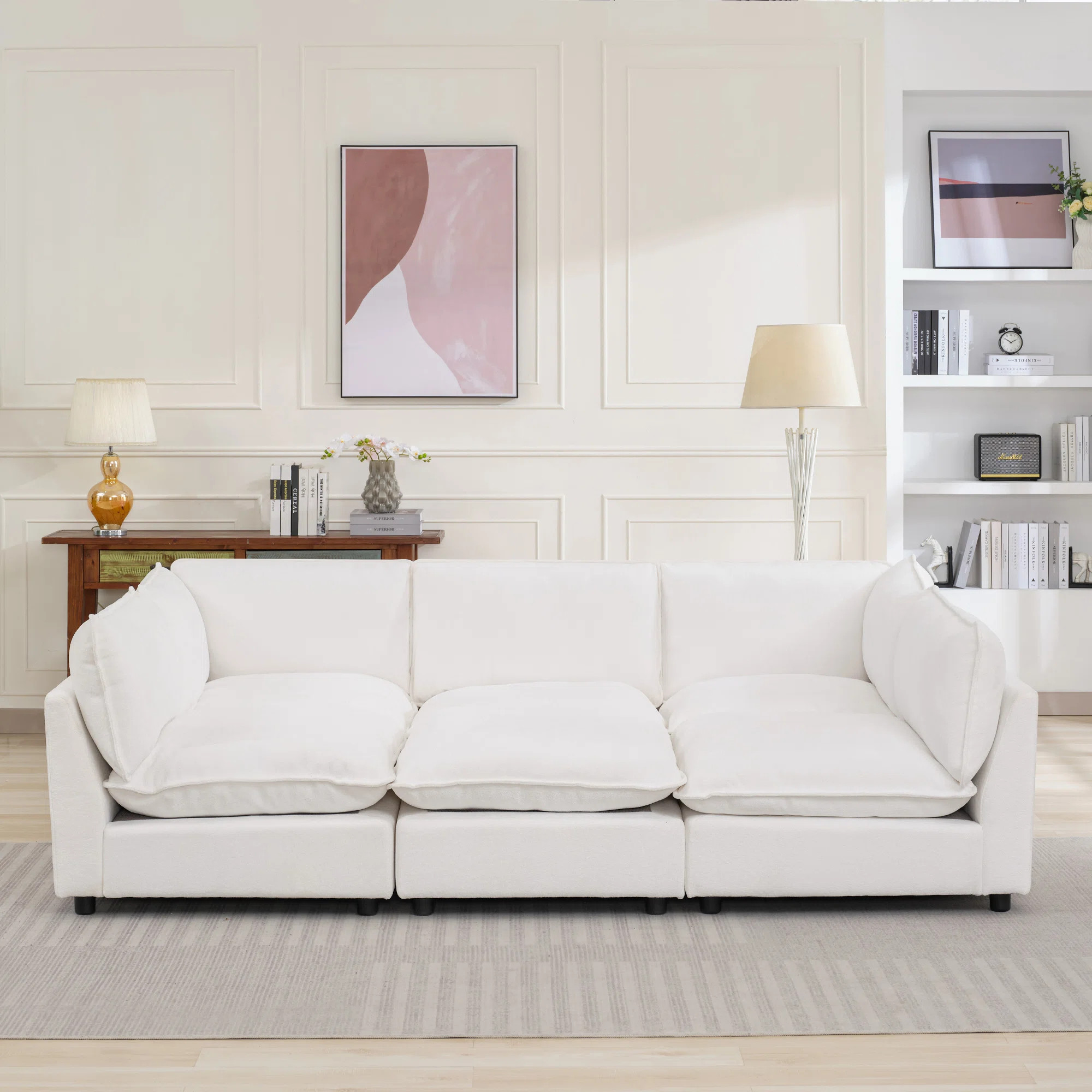 Heffernan 106.77” W Oversized 6-Seater Modular Sofa | Wayfair North America