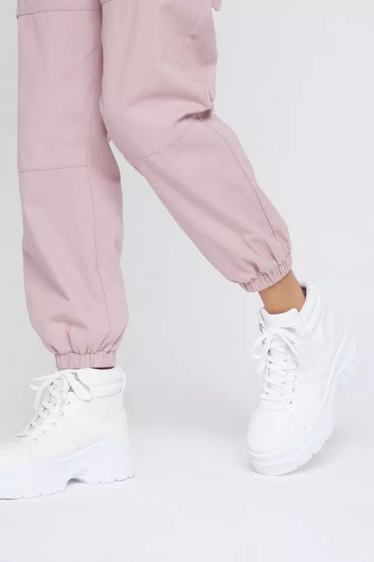 Lace Up Chunky Boot Sneakers | Nasty Gal (US)