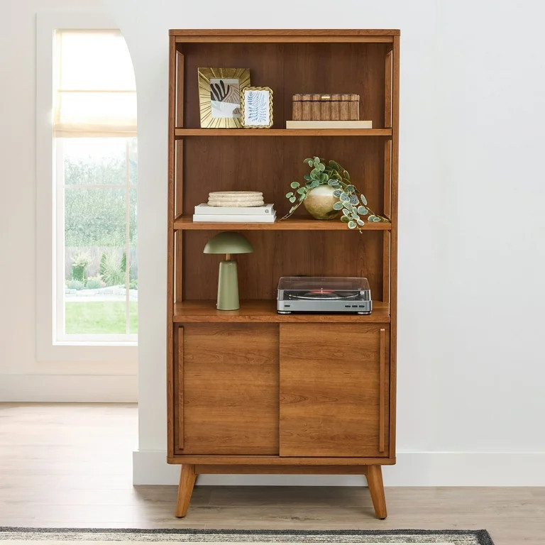 Better Homes & Gardens Greyson Bookcase, Acorn Finish | Walmart (US)