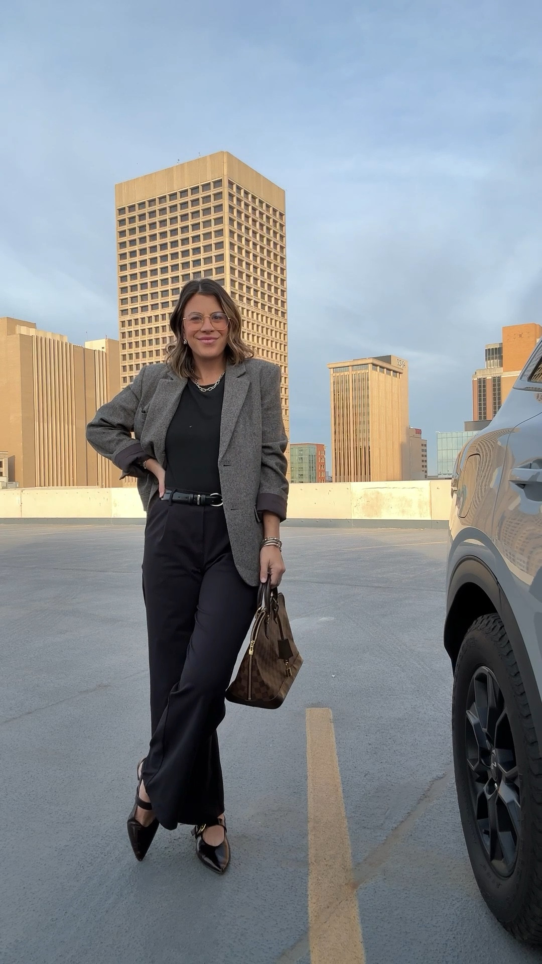 Daily workwear 🤎 Featuring the Wool blazer from Quince that is perfect for colder weather. These Halara trousers are my favorite. Incredibly comfortable and easy to style everyday  

#LTKWorkwear #LTKFindsUnder50 #LTKFindsUnder100