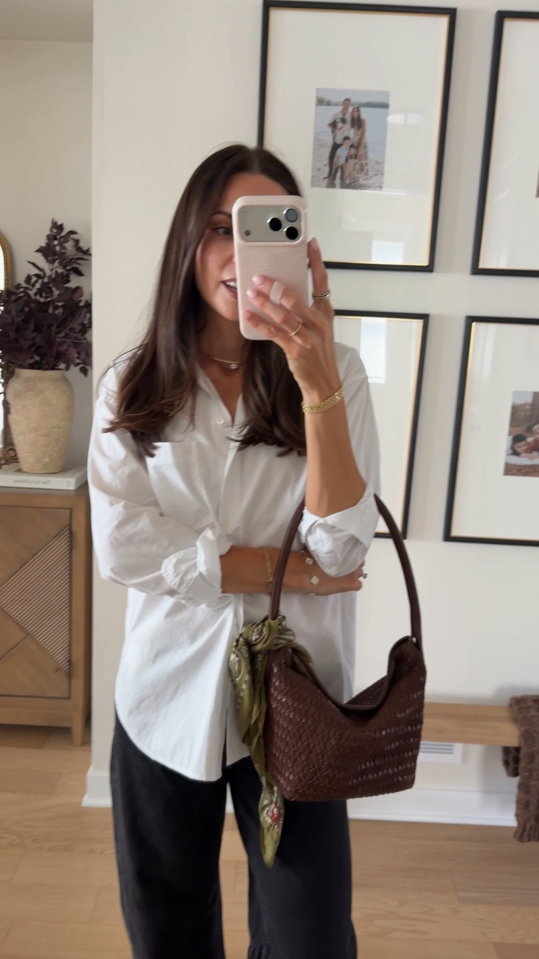 25% off this entire look today!! 
Shirt: true to size (S) 
Jeans: size down 1 (I am wearing my true 26 and need to take a size smaller!) 
Boots: true to size, size up if between sizes 

@Madewell fall sale / early fall outfit ideas / white button down outfits / black barrel jean

#LTKSaleAlert #LTKSeasonal #LTKootd