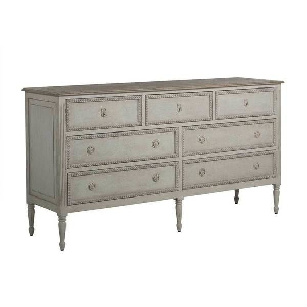 Caroline Large White Mahogany Chest | Scout & Nimble