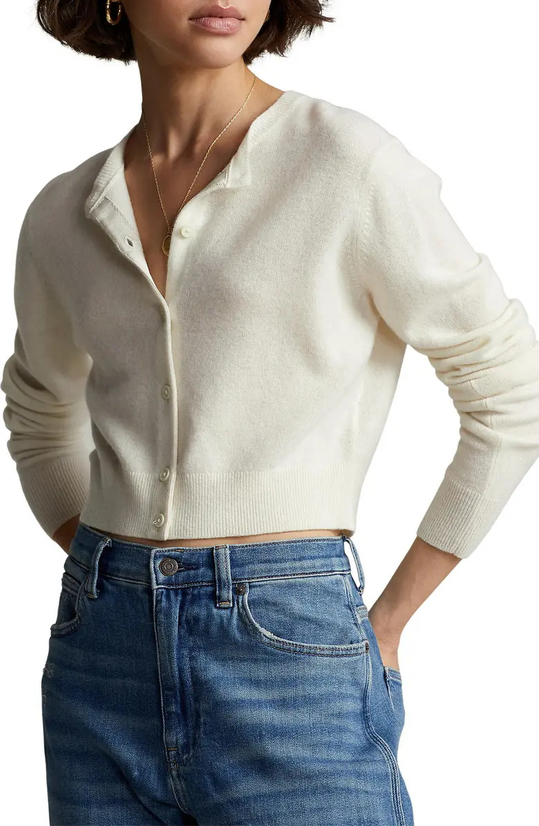 Polo Ralph Lauren Crop Cashmere Cardigan | Nordstrom | Nordstrom