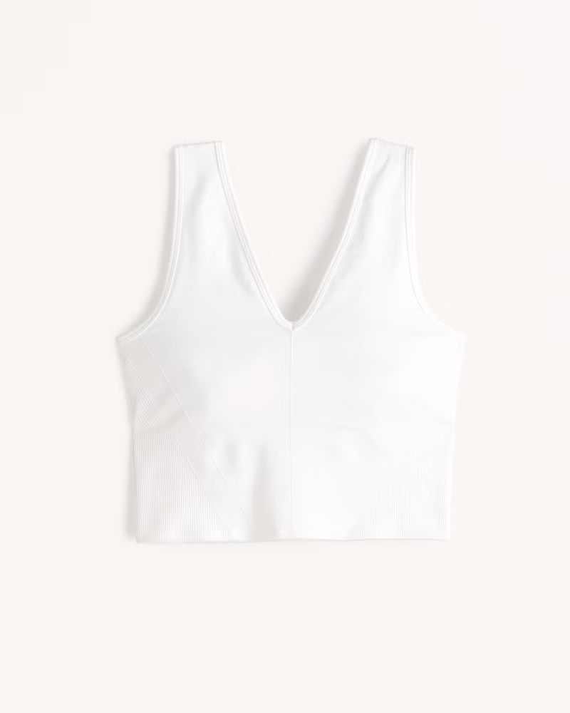 YPB seamlessCORE V-Neck Slim Tank | Abercrombie & Fitch (US)