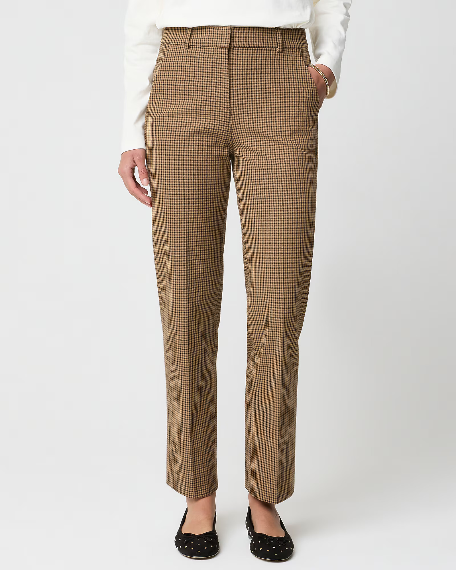 Kallie plaid straight-leg pant | J.Crew Factory