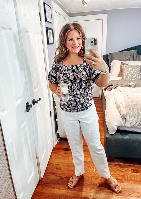 You guys… this week has given me such spring fever! I’m SO happy that winter is OVER! 
Anyway, I think this outfit is perfect for this transitional time of the seasons. It says “SPRING!!” .
You won’t but , but this top from Evereve is only $25!
Also, check out these adorable drinking glasses!

#LTKFind #LTKstyletip #LTKSeasonal