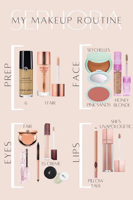 my makeup routine with exact shades I use! 