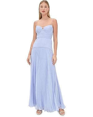 AMUR Womens Saylor Pleated Gown | Amazon (US)