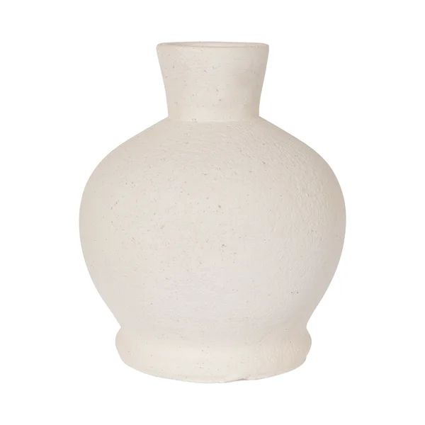 Baughman Off White 11" Terracotta Table Vase | Wayfair North America