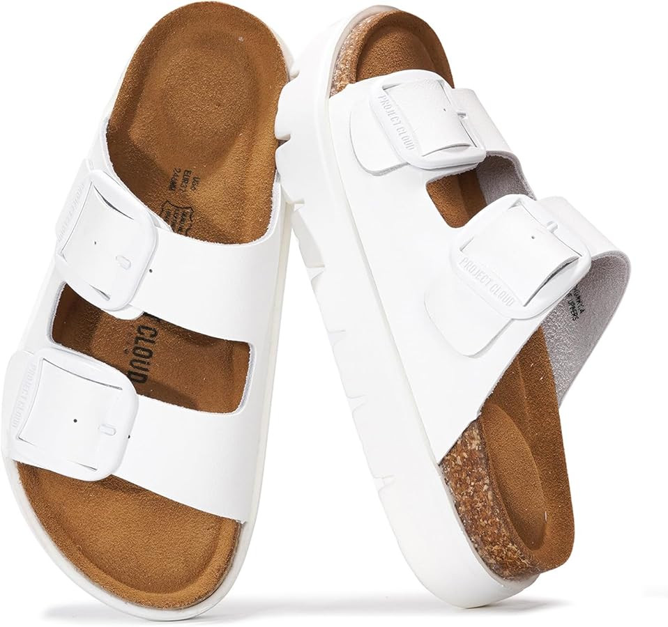 Project Cloud Genuine Leather Platform Sandals Women Footwear - Wedge Chunky Sandals Womens sanda... | Amazon (US)