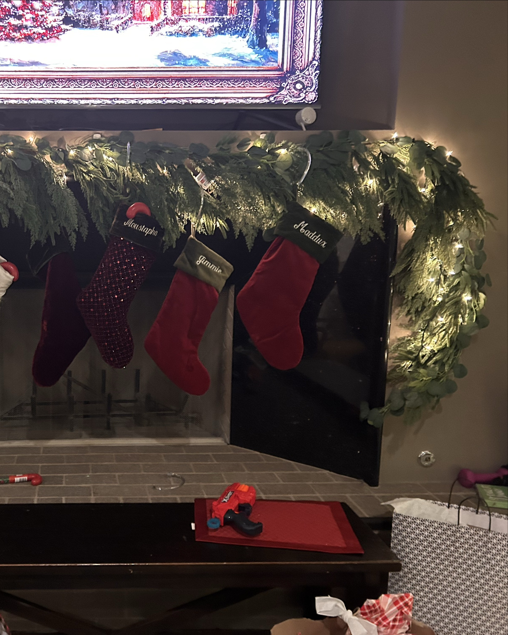 Beautiful garland for modern farmhouse chic fireplace mantle. Must order soon for guaranteed holiday delivery 

#LTKFamily #LTKSeasonal #LTKParties