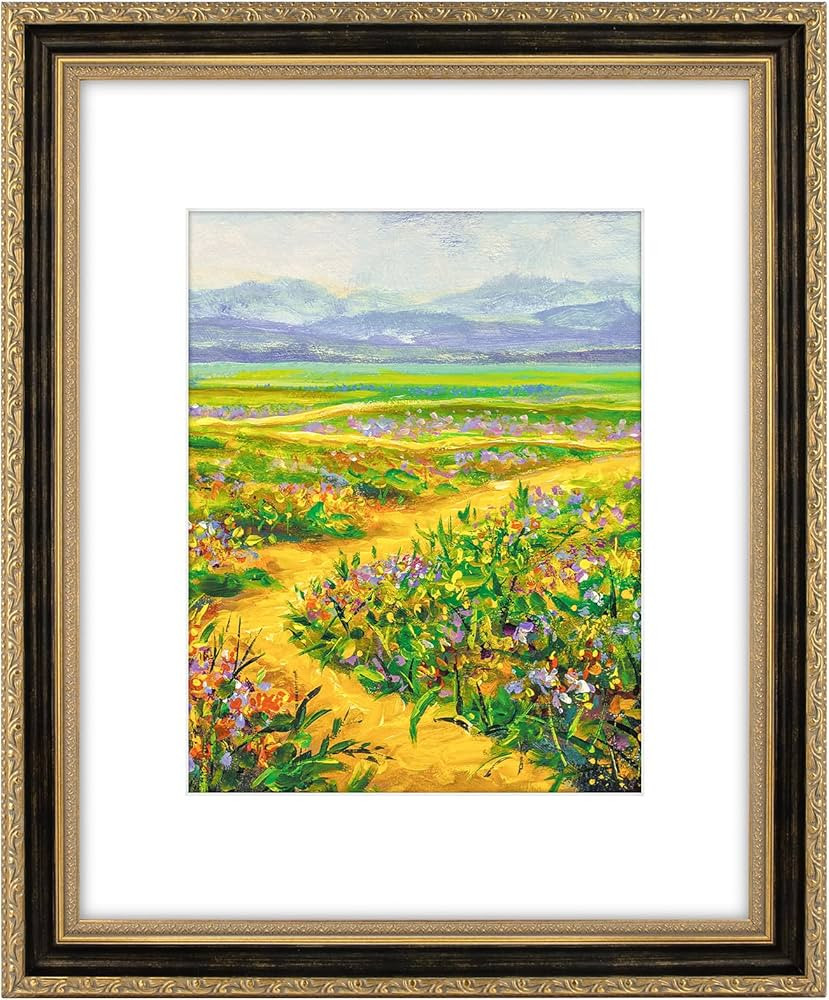 Golden State Art, 16x20 Vintage Ornate Finish Photo Frame with White Mat for 11x14 Picture & Acry... | Amazon (US)