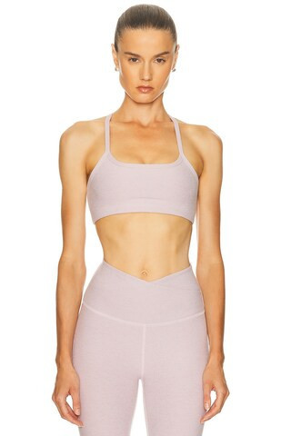 Beyond Yoga Spacedye Slim Racerback Bra in Blush | FWRD 