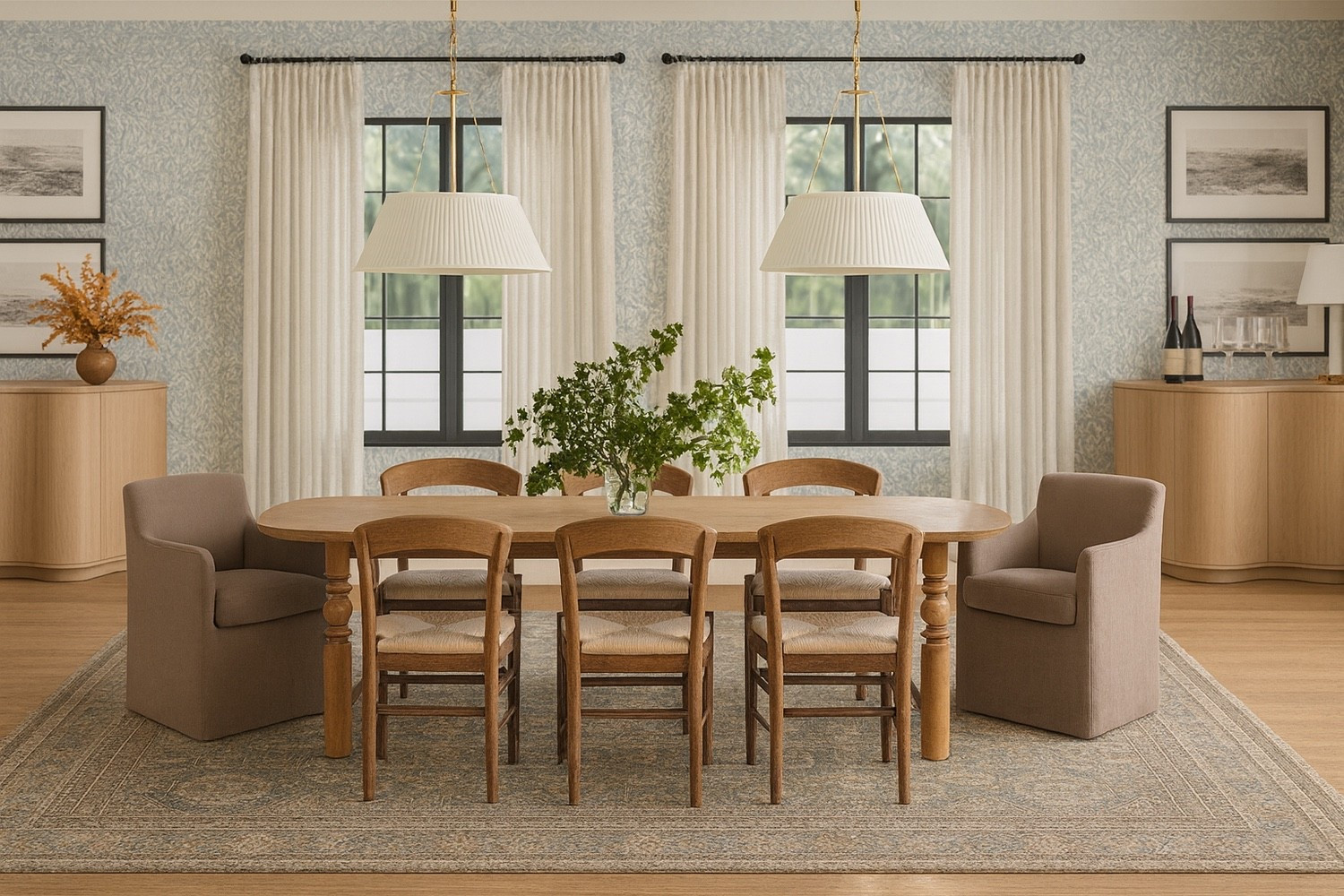 AN EFFORTLESSLY ELEGANT DINING ROOM: CLASSIC MEETS COZY
Dining rooms are where memories are made — long conversations, shared meals, laughter around the table. I wanted this space to feel warm and inviting, but also elevated enough for special occasions. The design blends soft textures, natural wood tones, and timeless patterns to create a room that feels elegant yet livable. Read the full post at www.abigailamira.com

#LTKHome #LTKFamily #LTKHoliday