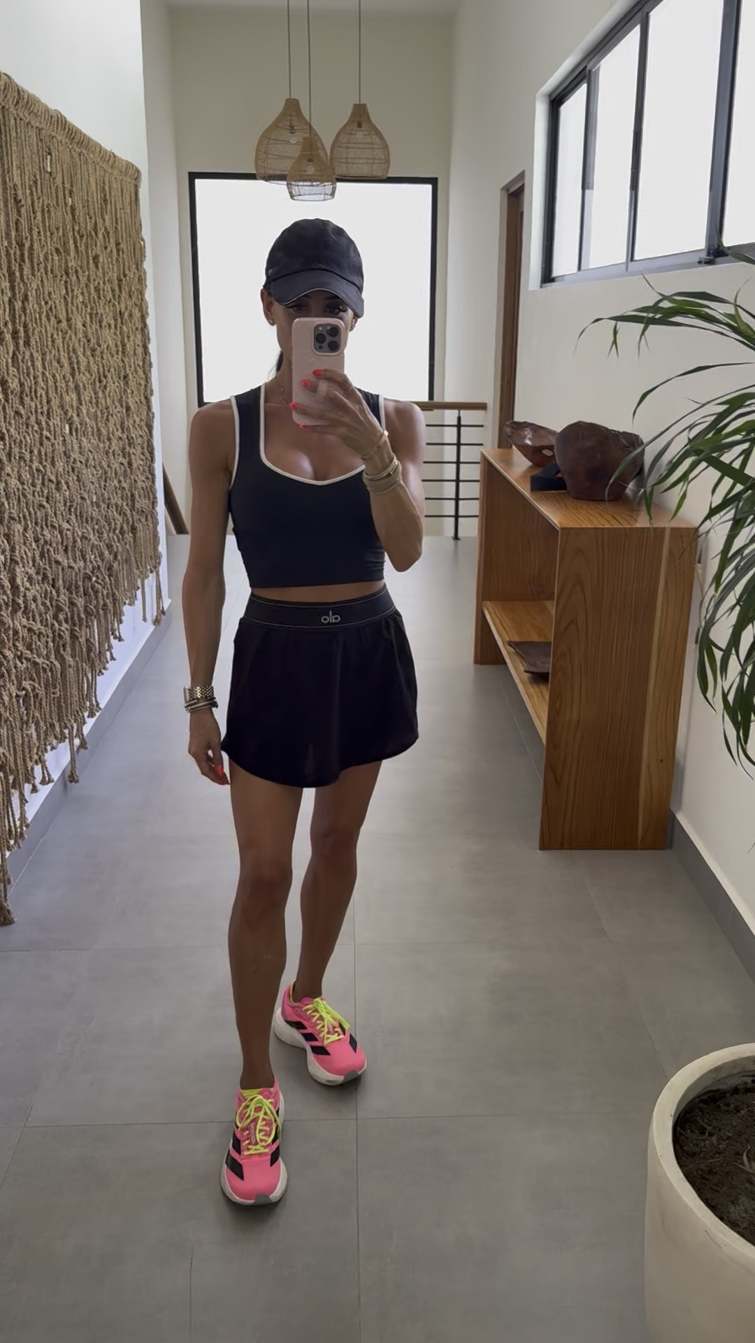 Workout outfit skort xxs workout tank with built in bra size xs sneakers I love on sale 

#LTKPetite #LTKSaleAlert