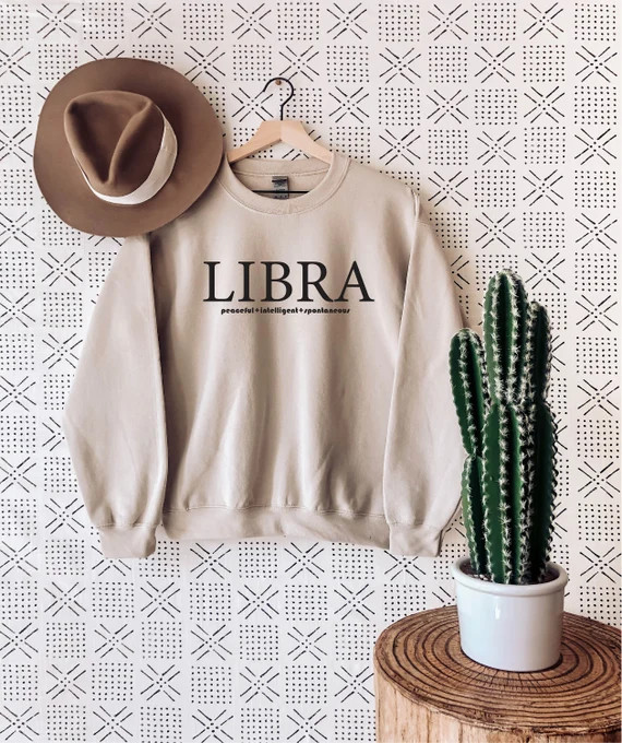 Libra Sweatshirt Libra Zodiac Sweatshirt Gift for | Etsy | Etsy (US)