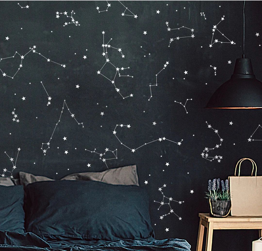 Constellation Stickers, Constellation Decals, Astronomy Wall Art, Constellation Star Map, Night S... | Etsy (US)