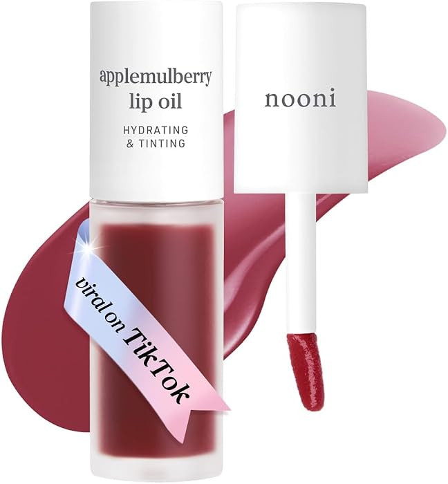 NOONI Korean Lip Oil - Applemulberry | Long-Lasting, Moisturizing, Plumping, Revitalizing for Dry... | Amazon (US)