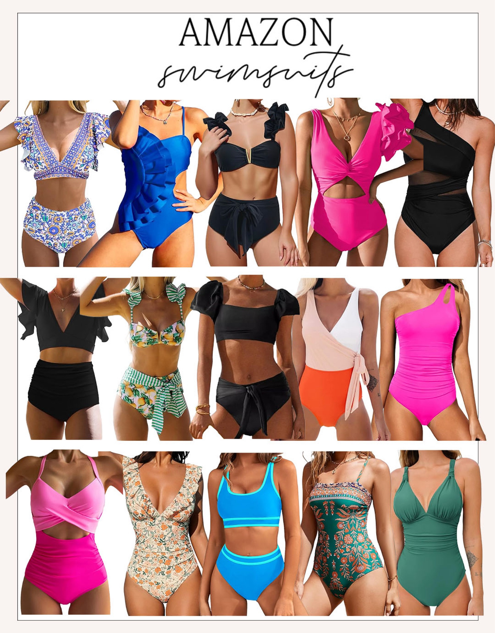 The cutest Amazon swimsuits! 

#amazonswim

Amazon swim. Amazon fashion. Amazon resort wear  

#LTKSeasonal #LTKswim #LTKstyletip