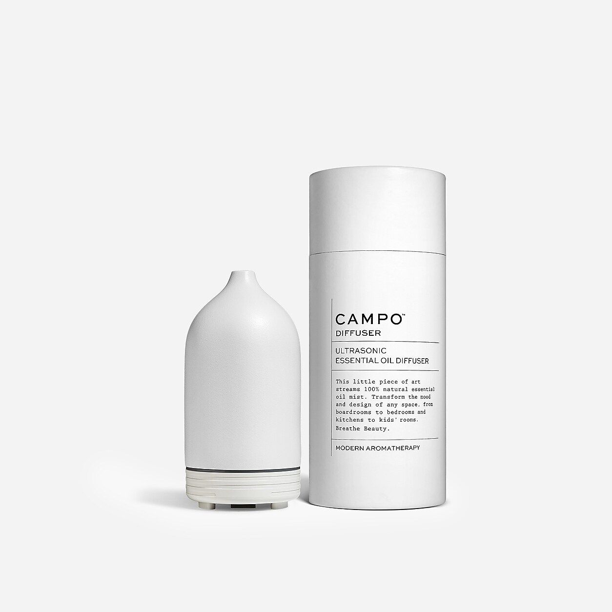 CAMPO® white ceramic ultrasonic essential oil diffuser | J.Crew US