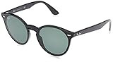 Ray-Ban RB4380N Blaze Round Sunglasses, Black/Green, 37 mm | Amazon (US)