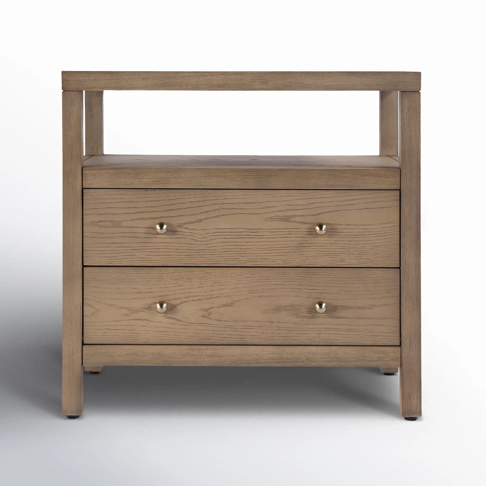 Nora 2-Drawer Wide Nightstand | Perigold