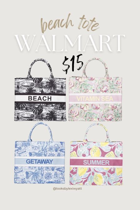 Just dropped and in stock in all patterns, $15 for the large tote for summer! 