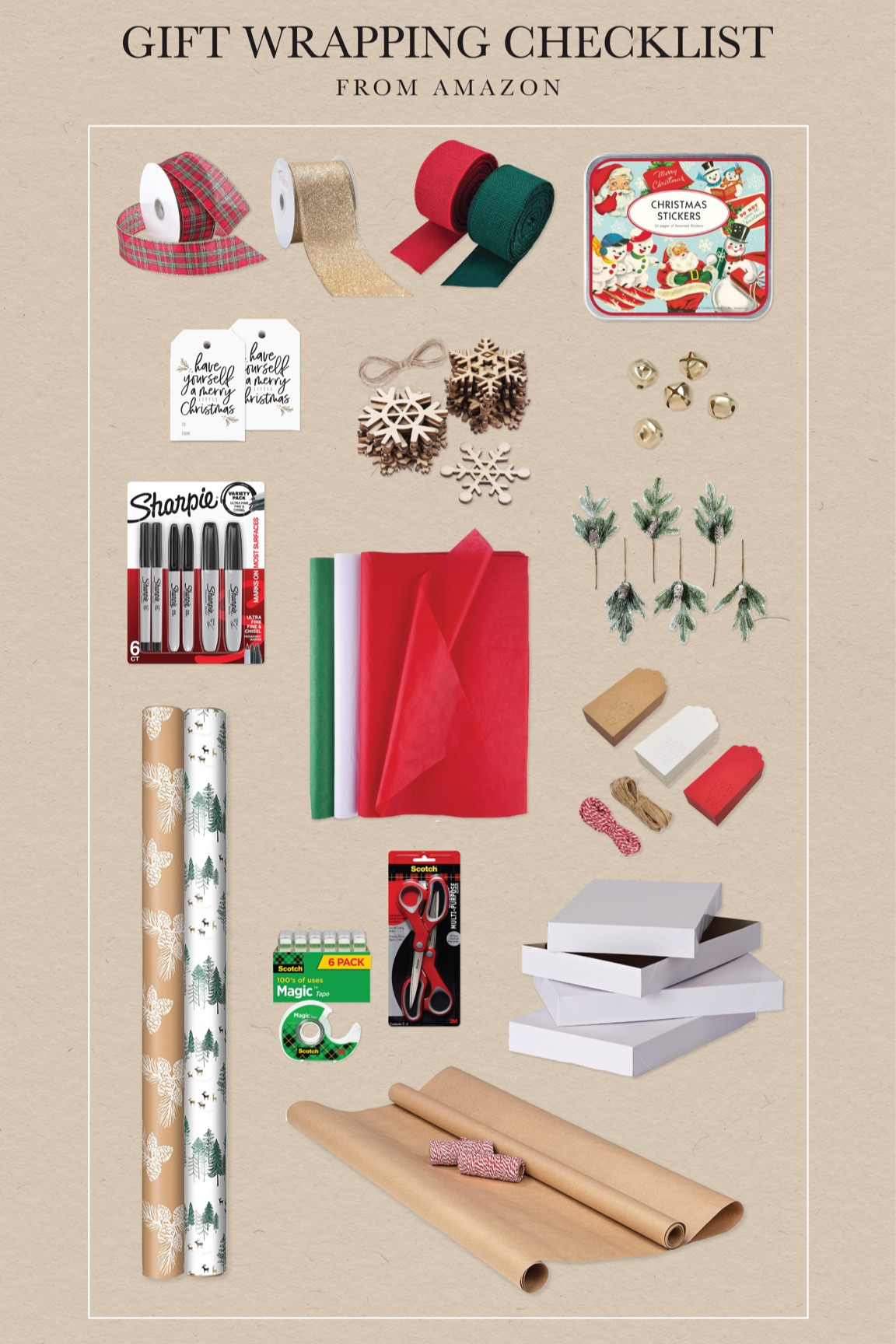 gift wrapping checklist 🎁 #christmas #giftwrapping #amazon

#LTKHoliday #LTKSeasonal