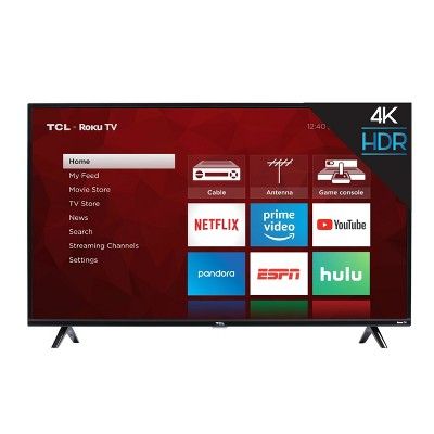 TCL 50" Roku 4K UHD HDR Smart TV (50S425) | Target