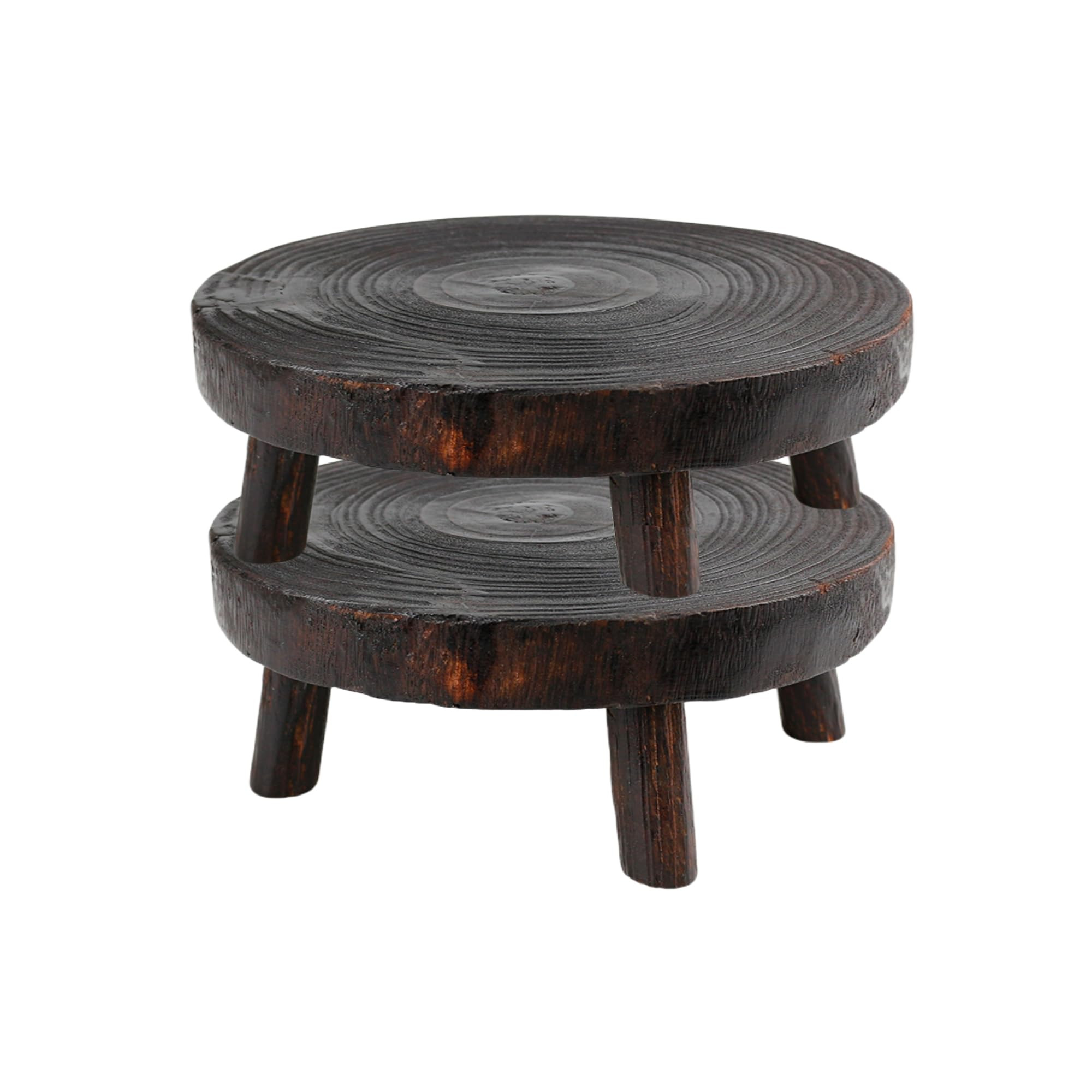 Wooden Bonsai Holder, Mini Decorative Wooden Plant Stand, flower Pot Holder for Home Decoration, ... | Amazon (US)