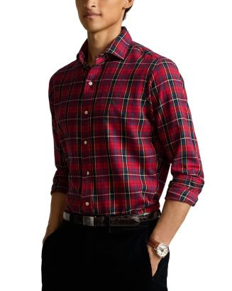Classic Fit Plaid Twill Shirt | Bloomingdale's (US)