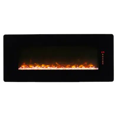 Dimplex  42-in W Black Fan-forced Electric Fireplace | Lowe's