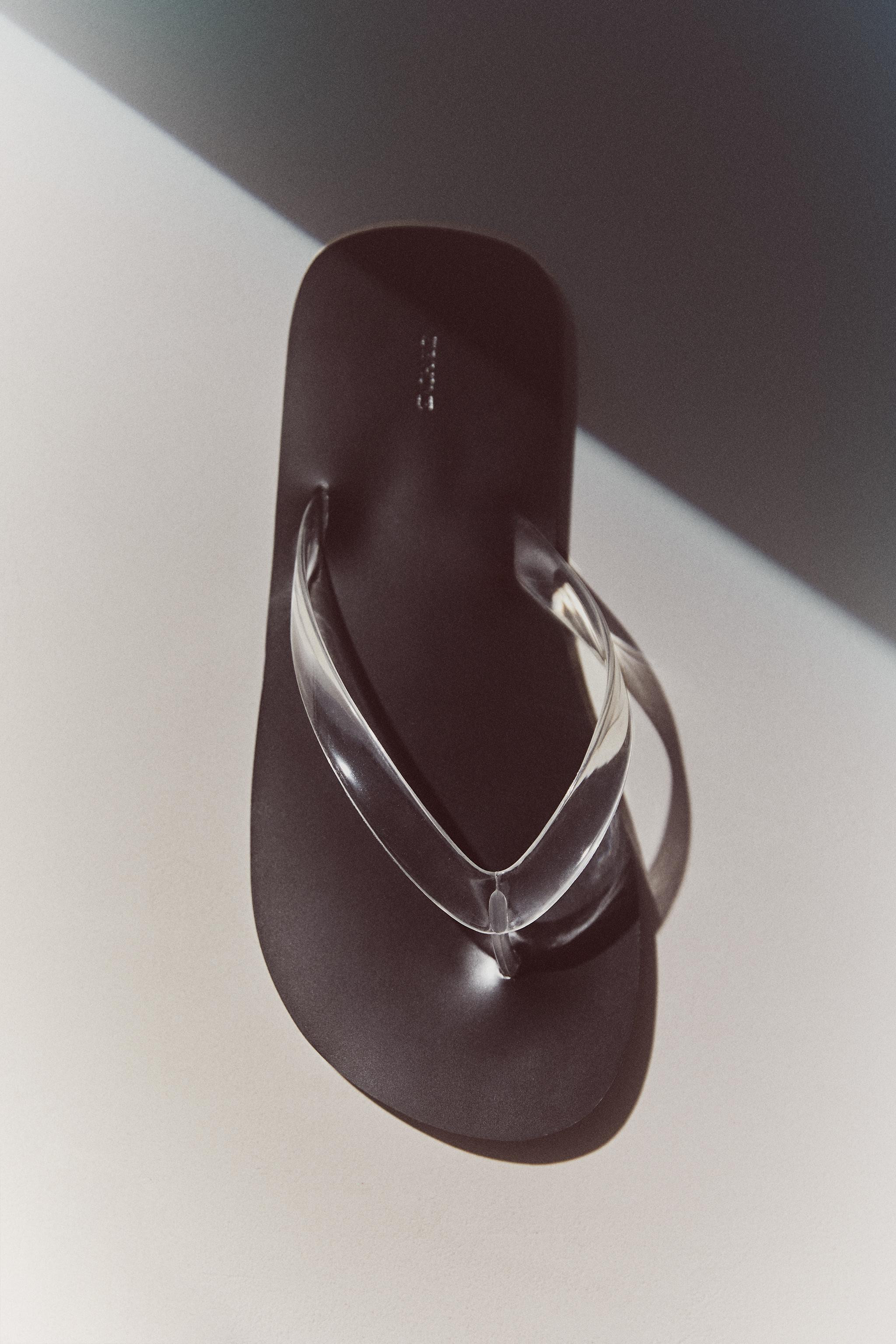 MINIMALIST TRANSPARENT SANDALS | Zara UK