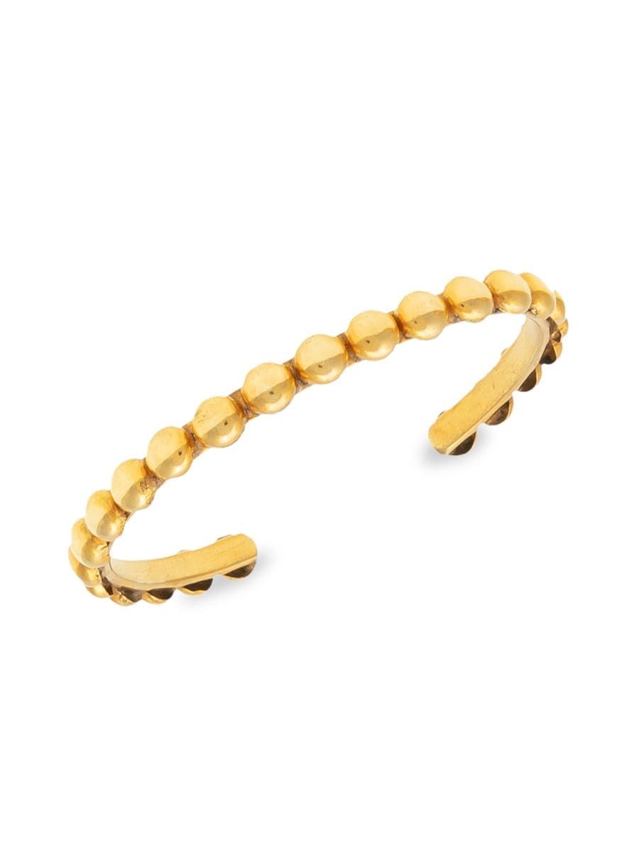 Dots 22K Goldplated Cuff Bracelet | Saks Fifth Avenue