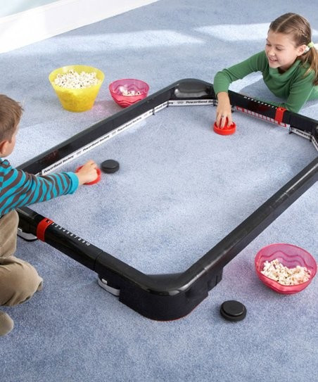 HearthSong Black & White Powerband Hockey Table | Zulily