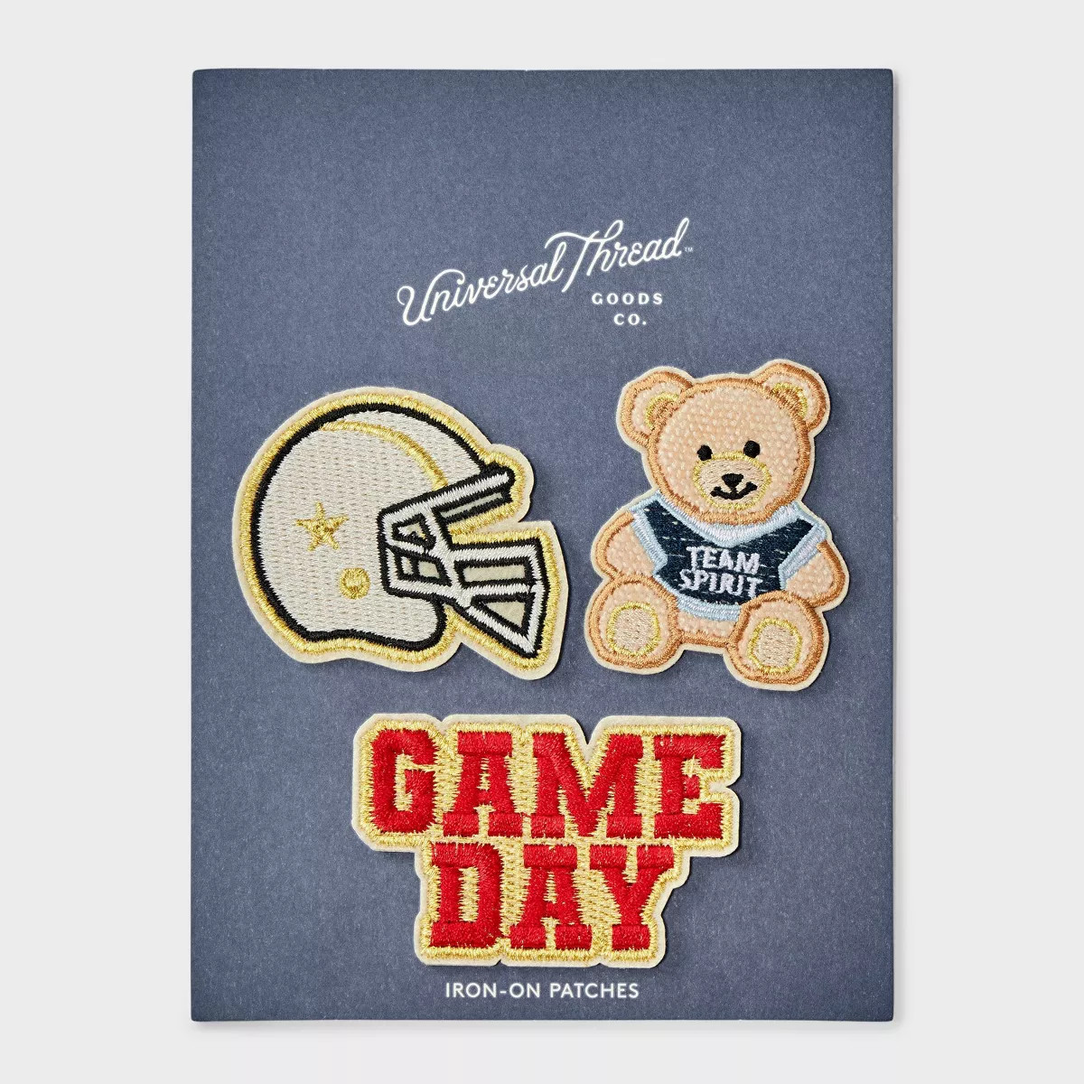Helmet Teddy Bear Game Day Patch Set 3pc - Universal Thread™ Multicolor | Target