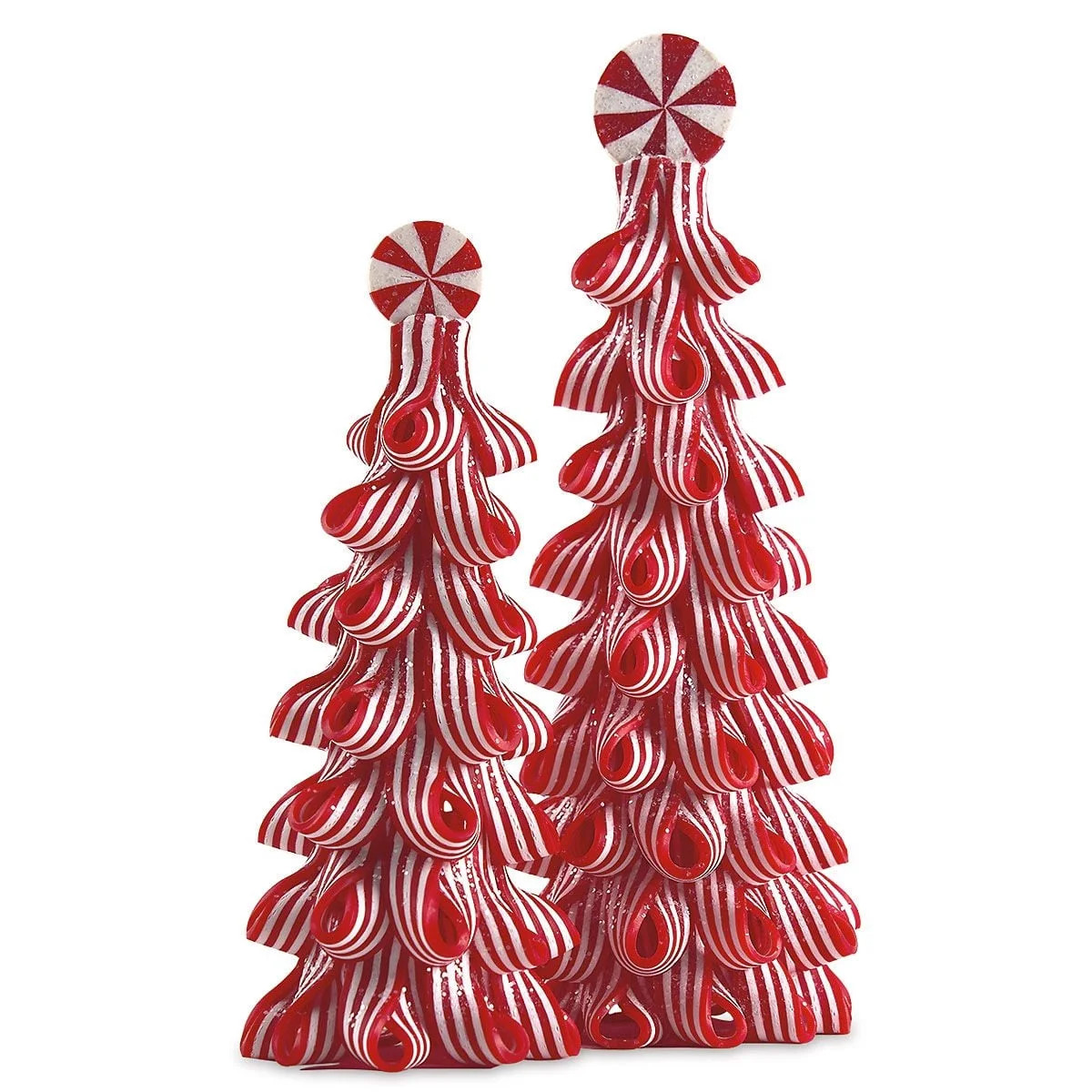 Lillian Vernon Polymer Candy Trees - Decorative Table Top Christmas Tree, Polymer, Set of 2, Vint... | Walmart (US)