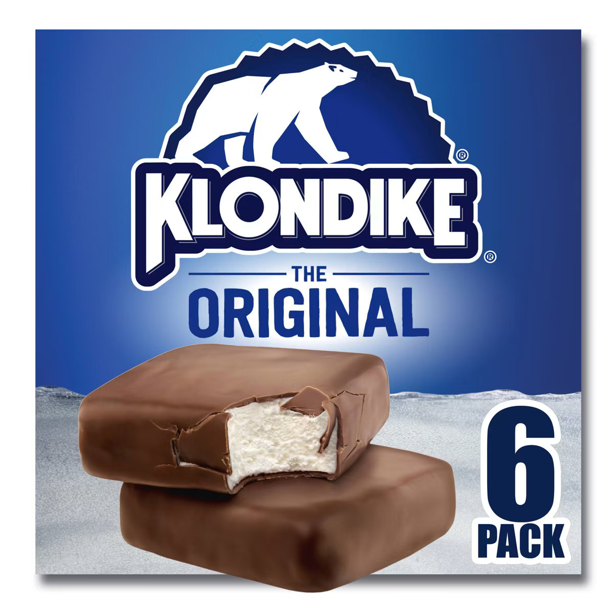Klondike Original Vanilla Ice Cream Bars Dipped in Chocolately Coating - 6ct | Target