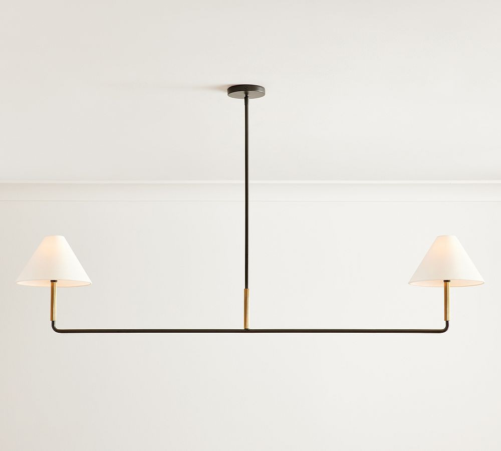 Kensington Metal Dual Pendant | Pottery Barn (US)