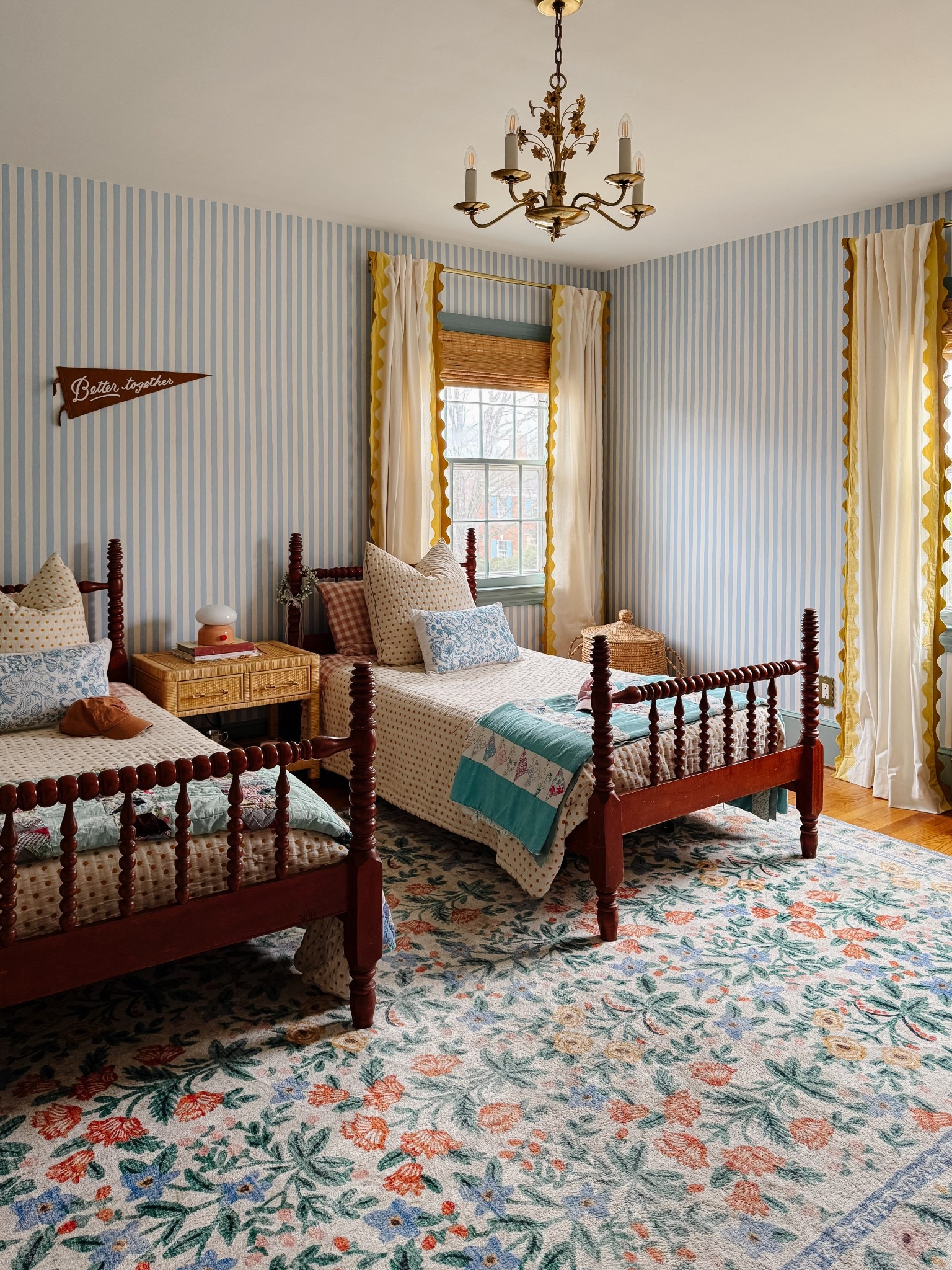 Girls’ Room Update with wallpaper from Spoonflower, Anthro curtains and Loloi rifle rug 

#LTKHome #LTKKids #LTKSeasonal