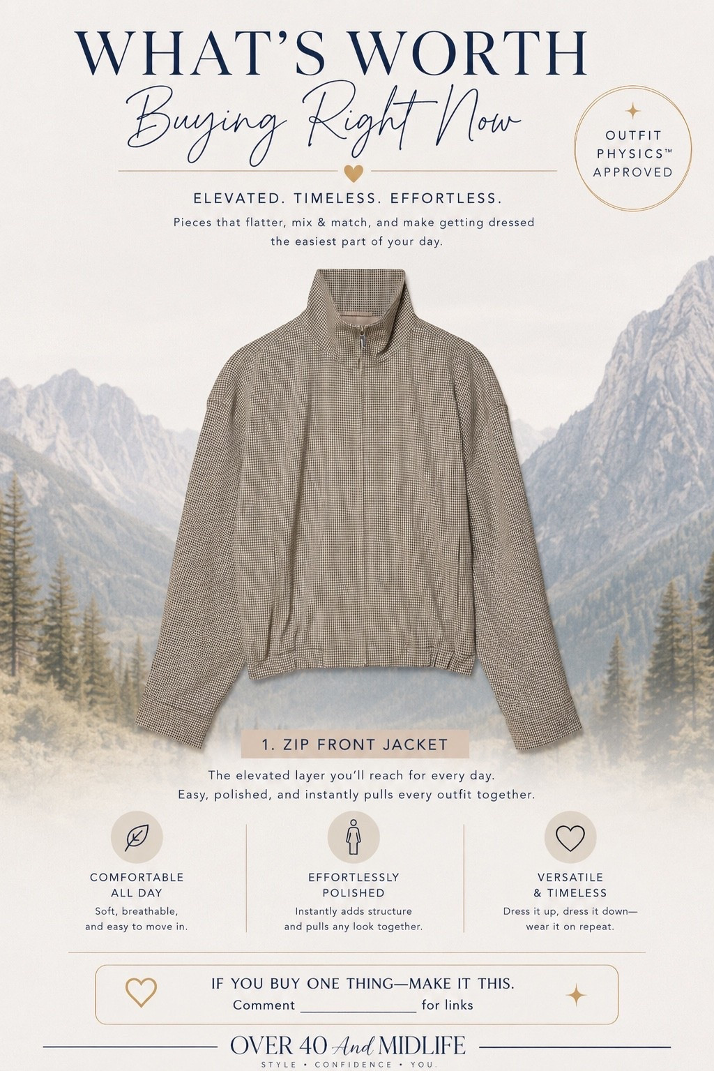 ✨Tap the bell, save and ❤️ start here over 40 fashion, midlife style, midsize fashion and luxury looks for less.  

If you buy one jacket this season… make it this one. 🤍

This is the kind of piece that quietly makes everything in your closet look more expensive.

Throw it over a tee, denim, trousers, or a dress and suddenly the outfit feels intentional without trying.

✔️ Comfortable enough for everyday
✔️ Adds instant structure
✔️ Timeless, versatile, and easy to style

This is Outfit Physics™ in action. A little structure can completely change the way an outfit feels.

👑 Helping you look good, feel good.-Lindsey Denver   Check back daily for belly-friendly style, confidence, and Outfit Physics™.

#LTKOver40 #LTKMidsize #LTKPlusSize