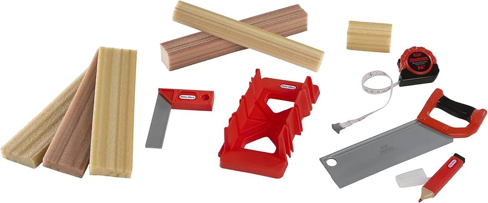 Little Tikes Creative Construction Measure & Cut Set with 5 Accessories, Pretend Play Constructio... | Amazon (US)