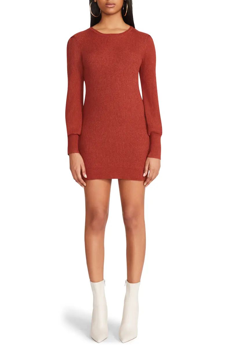 You Got This Ribbed Long Sleeve Mini Sweater Dress | Nordstrom